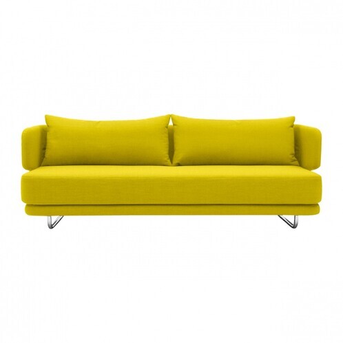 Softline - Jasper - Canapé-Lit - jaune/feutre 847/incl. 2 coussins/taie de canapé et coussin extractible