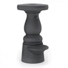 Moooi - New Antiques Low Barhocker - schwarz/inkl. festem Sitzkissen/H 66cm
