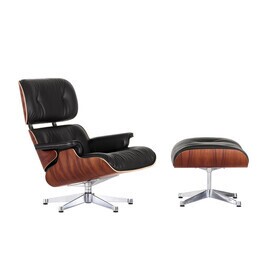 Vitra - Fauteuil & voetenbank Eames Lounge Chair