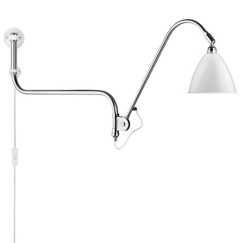 Gubi - BL 10 Wandleuchte - weiß/matt/Kabel weiß