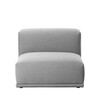 Muuto - Connect Center Module - light grey/Steelcut Trio 133/L x D: 92x92cm