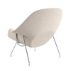 Knoll International - Womb Chair Relax - Fauteuil piètement chrome - naturel/étoffe Cato Natural 50/piètement chrome