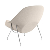 Knoll International - Womb Chair Relax - Fauteuil piètement chrome - naturel/étoffe Cato Natural 50/piètement chrome