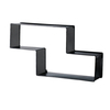 Gubi - Gubi Dedal Steel Book Shelf - black/lacquered/90x49,5x19cm