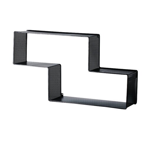 Gubi - Gubi Dedal Steel Book Shelf - black/lacquered/90x49,5x19cm