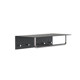 FROST - Unu Wall Coat Rack With 4 Hooks & Bar