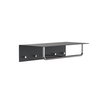 FROST - Unu Wall Coat Rack With 4 Hooks & Bar - black/polished/WxHxD 60x15x30cm
