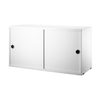 String - String Wall Cabinet with Sliding Doors - white/WxHxD 78x42x30cm/with 2 sliding doors