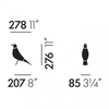 Vitra - Eames House Bird Figure - line drawing