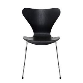 Fritz Hansen - Serie 7™ Stuhl gefärbte Esche Gestell Verchromt