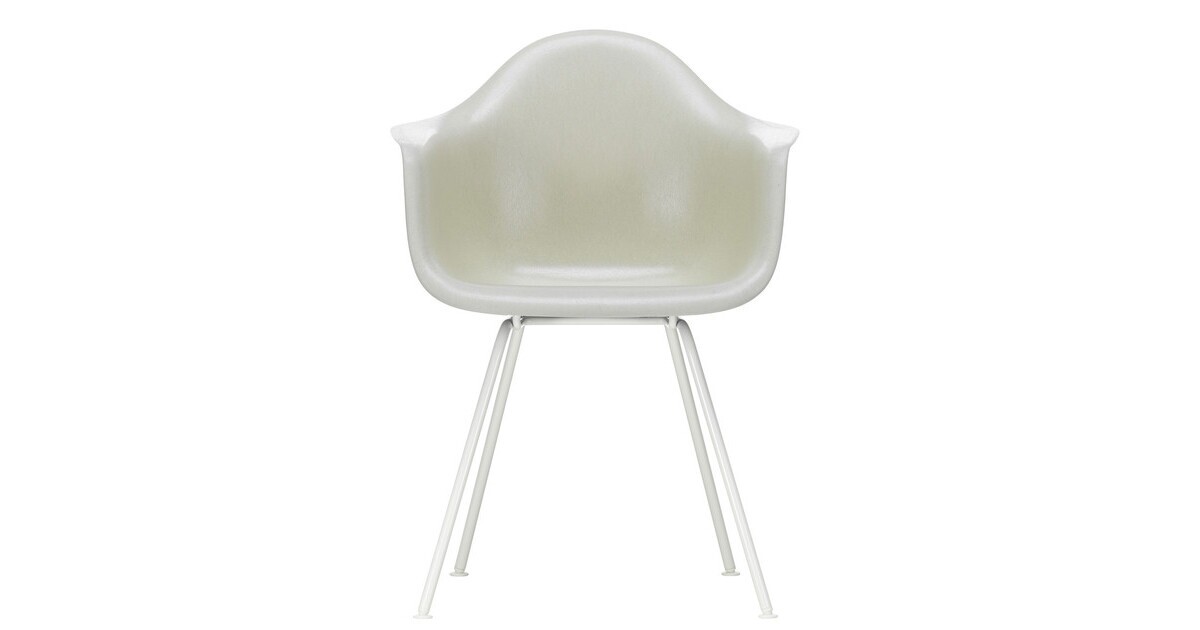 Vitra Eames Fiberglass Chair Dax White, Eames Fiberglass Armchair Replica