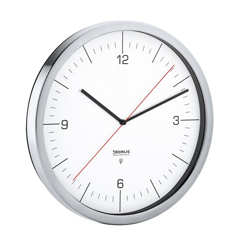 Blomus - Crono - Horloge radio-pilotée - blanc/mat/Ø 30,5cm