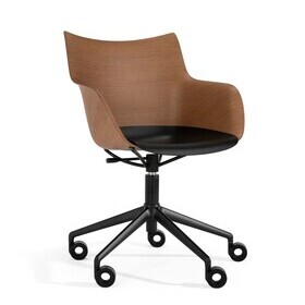 Kartell - Q/Wood bureaustoel beuken