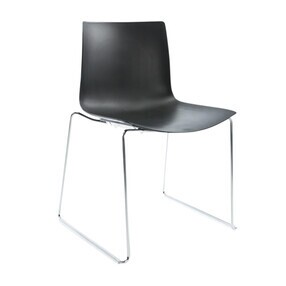 Arper - Catifa 46 0278-Stoel eenkleurig sleden chroom