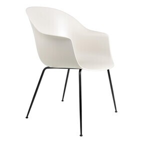 Gubi - Bat Schalenstuhl Gestell konisch schwarz