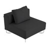 Softline - Lotus - Module de canapé du milieu - anthracite/étoffe feutre 610/PxHxP 98x82x98cm/incl. 1 coussin