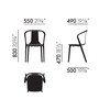 Vitra - Belleville Armchair Plastic -Tuinarmleunstoel - Strichzeichnung