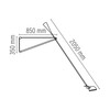 Flos - 265 - Applique murale - dessin au trait