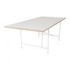 Richard Lampert - Eiermann 1 Table center - white/oak edge/frame white/incl. height adjuster 3.5cm/180x90cm