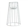 OK Design - Cibele - Bloempot L - wit/gepoedercoat/h 60cm/Ø 22cm/onderaan Ø 35cm