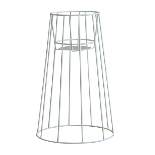 OK Design - Cibele Plant Stand L - white/powder coated/H 60cm/Ø 22cm/bottom Ø 35cm