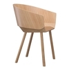 e15 - e15 CH04 Houdini - Fauteuil  - chêne/laqué