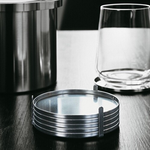 Stelton - Cylinda Line Coasters, 6 pieces 