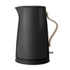 Stelton - Emma Wasserkocher 1.2 L - schwarz/buche/glänzend/LxBxH 26x20x25cm