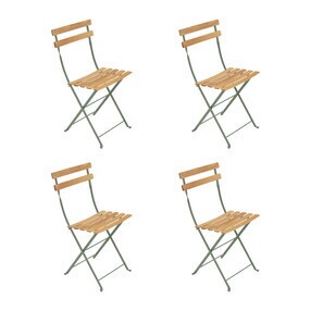 Fermob - Set de 4 chaises pliante Bistro Naturel