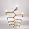 Nemo - Crown Plana Linea - Lustre - or/PxHxP 168x16x57cm