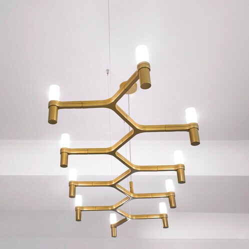 Nemo - Crown Plana Linea Kronleuchter - gold/BxHxT 168x16x57cm
