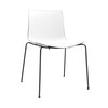 Arper - Catifa 46 0251 Chair Bicoloured Frame Black - white/black/seat shell glossy/inside matt/frame black matt V39