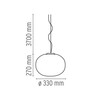 Flos - Glo Ball S1 pendellamp - Strichzeichnung