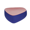 Moroso - Fjord - Tabouret grand modèle - leather red/fabrics blue