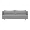 Softline - Jasper Sofa Bed - light grey/fabric Vision 445/incl. 2 cushions/Sofa fabric and pillowslip removable
