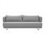 Softline - Jasper Schlafsofa - hellgrau/Stoff Vision 445/inkl. 2 Kissen/Sofa- und Kissenbezug abziehbar