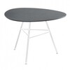 Arper - Leaf Coffee Table Triangular H50 - grey/frame white matt/lacquered/Top MDF waterproof/H x Ø: 50 x 79cm
