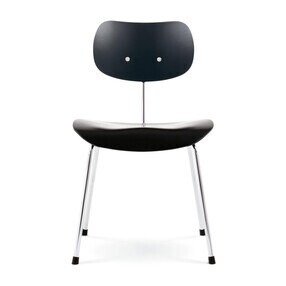 Wilde + Spieth - Chaise support chromé SE 68 Eiermann