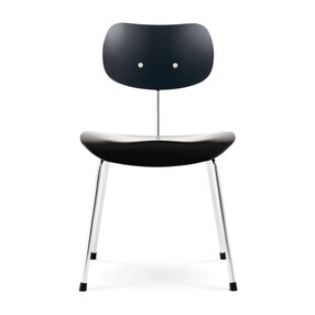 Wilde + Spieth - Chaise support chromé SE 68 Eiermann