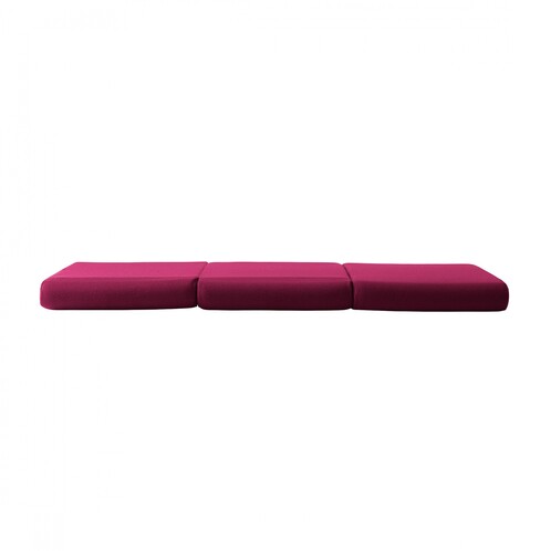 Softline - Bingo Faltmatratze / Beistelltisch - violett/Stoff Filz 629/LxBxH 195x65x36cm/mit Alutischchen