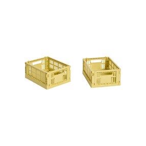 HAY - Colour Crate Korb Mini recycelt 2er Set