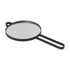 ferm LIVING - ferm LIVING Poise- Handspiegel 4200 - zwart/mat gepolijst/gepoedercoat metaal/28.5x14.5x1cm lxbxh