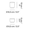 Muuto - Corky - Set de 4 verres - dessin au trait