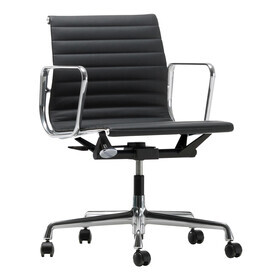 Vitra - EA 117 Alu Chair Bürostuhl poliert Leder