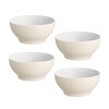 Alessi - Tonale Bowl Set Of 4 - white/light yellow/earthenware/4 pieces/Ø 15cm