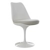 Knoll International - Tulip Chair Rotatable - white/with cushion/cover white Tonus 100
