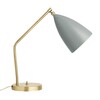Gubi - Grasshopper - Lampe de table - gris bleu/châssis doré/peint par poudrage/H: 41,2cm/câble or