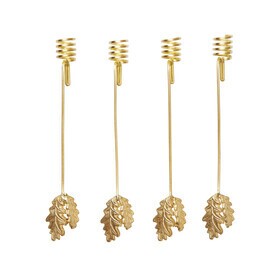 Ferm Living - Oak Leaf kerstboomkaarshouder set van 4