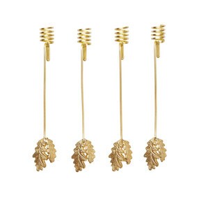 Ferm Living - Oak Leaf kerstboomkaarshouder set van 4