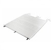 HAY Palissade gesteppte Outdoor-Decke in Weiß mit Rippenstruktur und Eckschlaufen für modernes Design. - Palissade Steppkissen 124x115,5cm